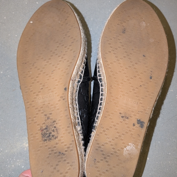 Used Gucci Black Signature Espadrilles Classic 37 7 - Picture 7 of 7